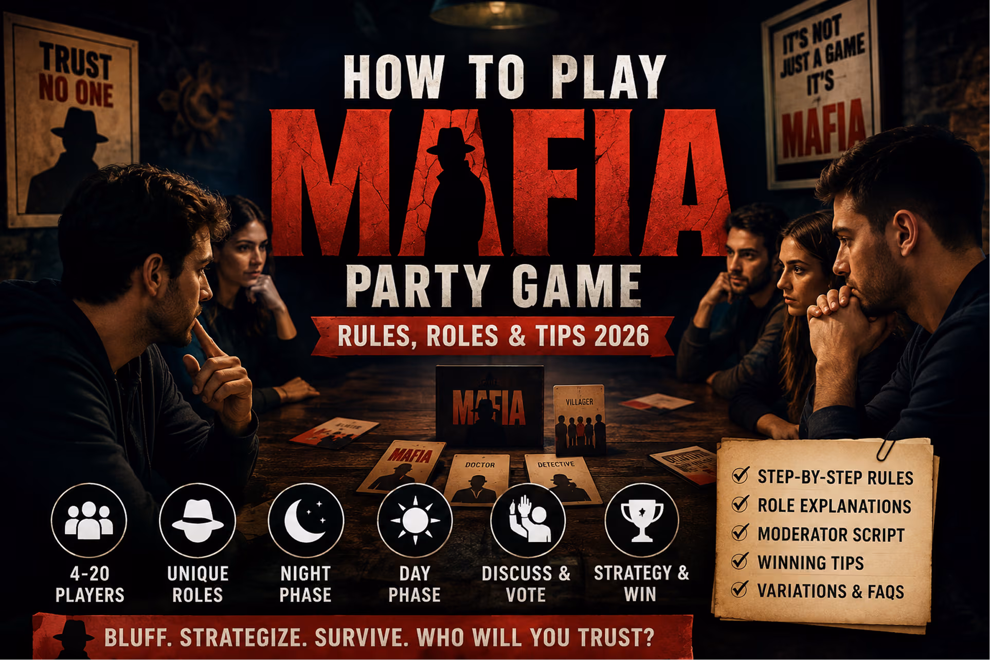 How to Play Mafia Party Game